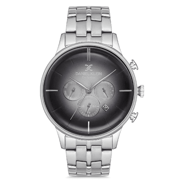 Relógio Analógico Masculino Daniel Klein Relojes Dk.1.12703-1 Exclusive Pulseira de Aço Inoxidável Prata