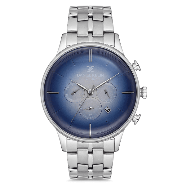 Relógio Analógico Masculino Daniel Klein Dk.1.12703-2 Exclusive Gents Pulseira de Aço Inoxidável Prata
