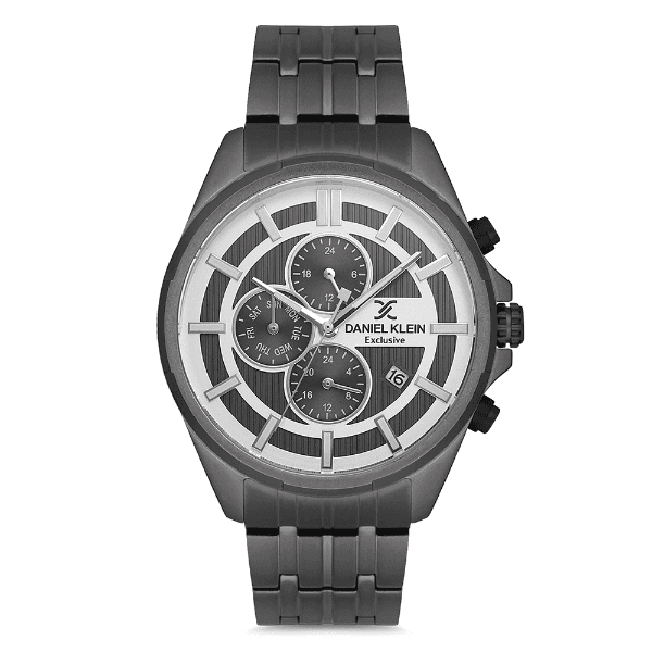 Relógio Analógico Masculino Daniel Klein Dk.1.12706-6 Exclusive Gents com Pulseira de Aço Inoxidável Preto