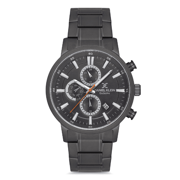 Relógio Analógico Masculino Daniel Klein Dk.1.12708-5 Exclusive Gents Pulseira de Aço Inoxidável Preto