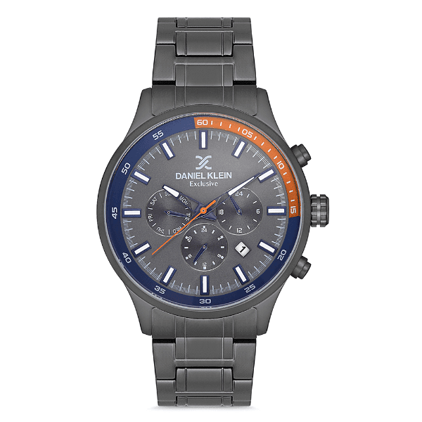 Relógio Analógico Masculino Daniel Klein Dk.1.12732-6 Exclusive Gents Pulseira de Aço Inoxidável Preto