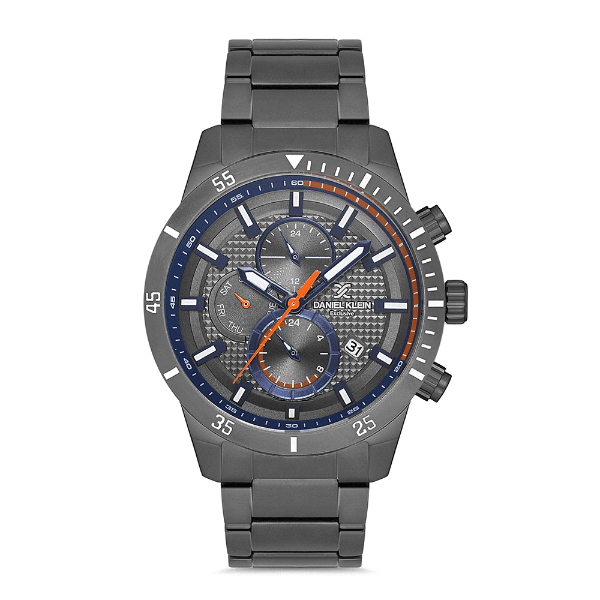 Relógio Analógico Masculino Daniel Klein Dk.1.12741-6 Exclusive Gents Pulseira de Aço Inoxidável Preto