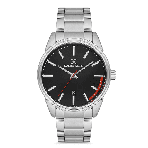 Relógio Analógico Masculino Daniel Klein Dk.1.12763-2 Premium Gents Pulseira de Aço Inoxidável Prata/Preto