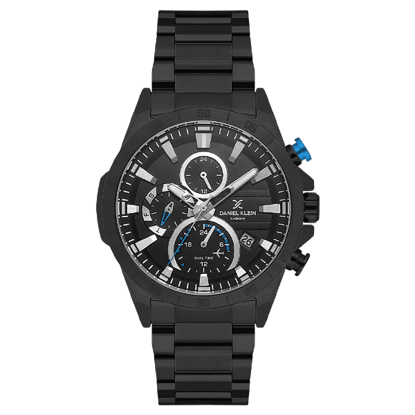 Relógio Analógico Masculino Daniel Klein Dk.1.13992-5 Exclusive Gent Pulseira de Aço Inoxidável Preto