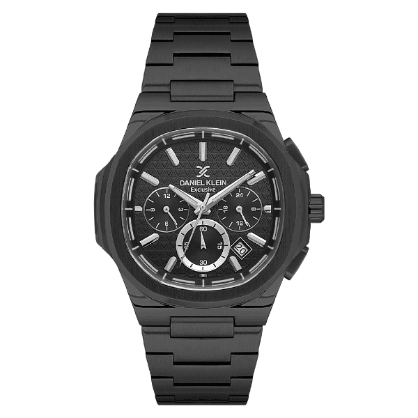 Relógio Analógico Masculino Daniel Klein Dk.1.14082-5 Exclusive Gents Pulseira de Aço Inoxidável Preto
