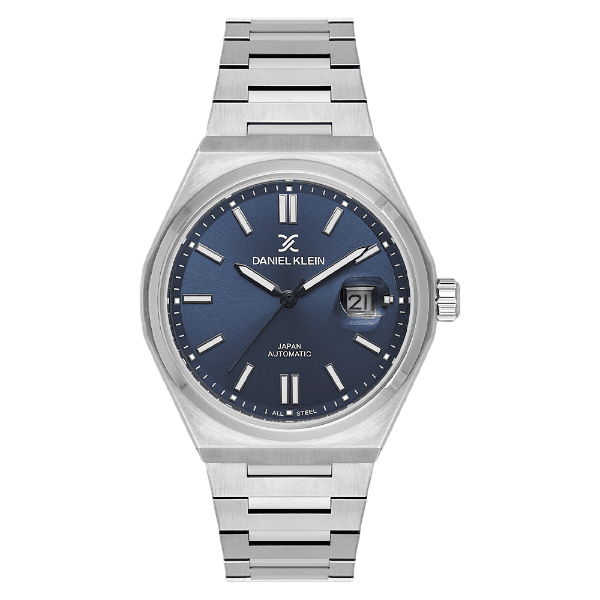 Relógio Analógico Masculino Daniel Klein Dk.1.14394-6 Skeleton Gents Pulseira de Aço Inoxidável - Prata/Azul