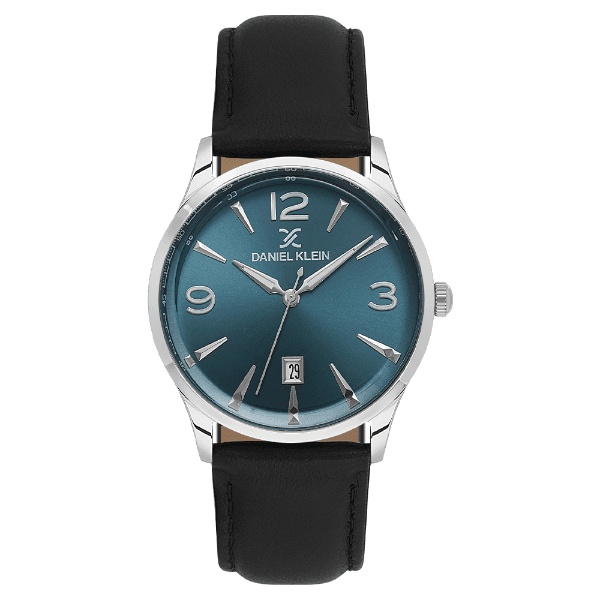 Relógio Analógico Masculino Daniel Klein Dk.6.14034-3 Premium Gent Pulseira de Couro Preto/Prata