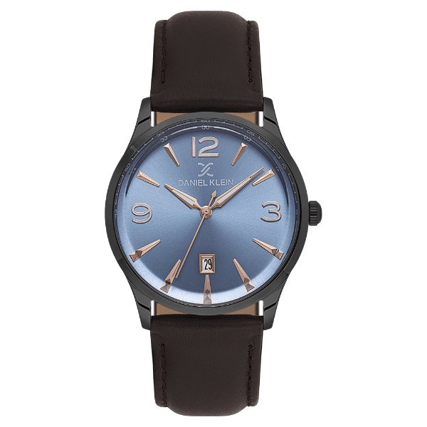 Relógio Analógico Masculino Daniel Klein Dk.6.14034-4 Premium Gent Pulseira de Couro Marrom/Preto