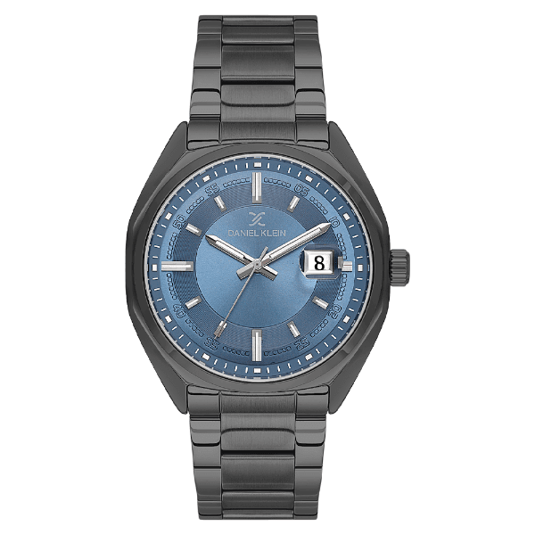 Relógio Analógico Masculino Daniel Klein Dk.6.14451-4 Premium Gents Pulseira de Aço Inoxidável Preto/Azul
