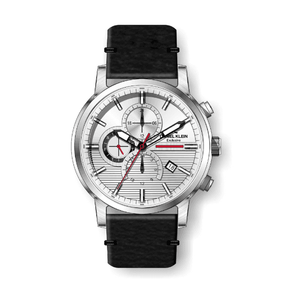 Relógio Analógico Daniel Klein Exclusive Dk.1.12477-2 Prata e Preto