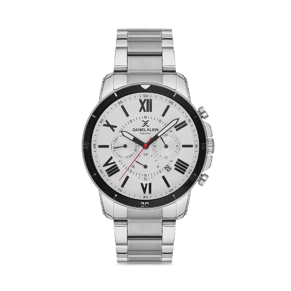 Relógio Analógico Masculino Daniel Klein Exclusive Dk.1.12598-1 Prata