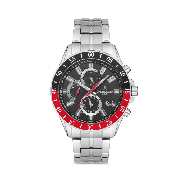 Relógio Analógico Daniel Klein Exclusive Dk.1.12603-2 Prata/Preto