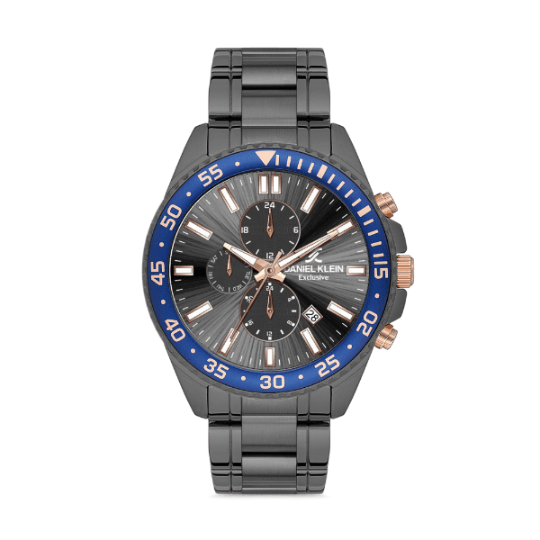 Relógio Analógico Masculino Daniel Klein Exclusive Dk.1.12618-4 Cinza