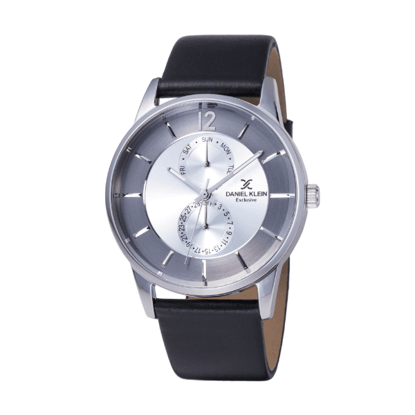 Relógio Analógico Daniel Klein Exclusive Dk12022-1 Preto e Prata