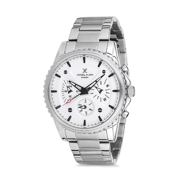 Relógio Analógico Daniel Klein Exclusive Dk12123-1 Prata