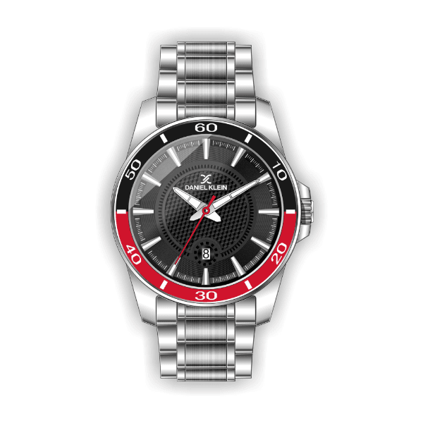 Relógio Analógico Daniel Klein Premium Dk.1.12462-2 Prata e Preto
