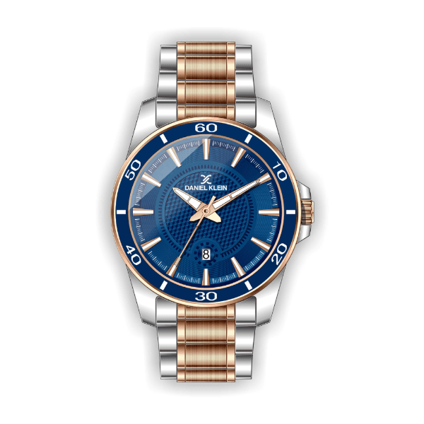 Relógio Analógico Daniel Klein Premium Dk.1.12462-4 Prata e Rosa Ouro