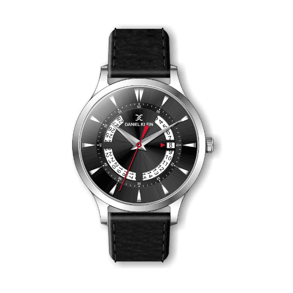 Relógio Analógico Daniel Klein Premium Dk.1.12473-2 Prata e Preto