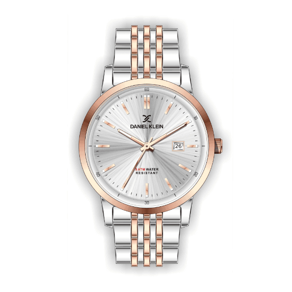 Relógio Analógico Daniel Klein Relojes Premium Dk.1.12475-5 Prata e Rosa Ouro