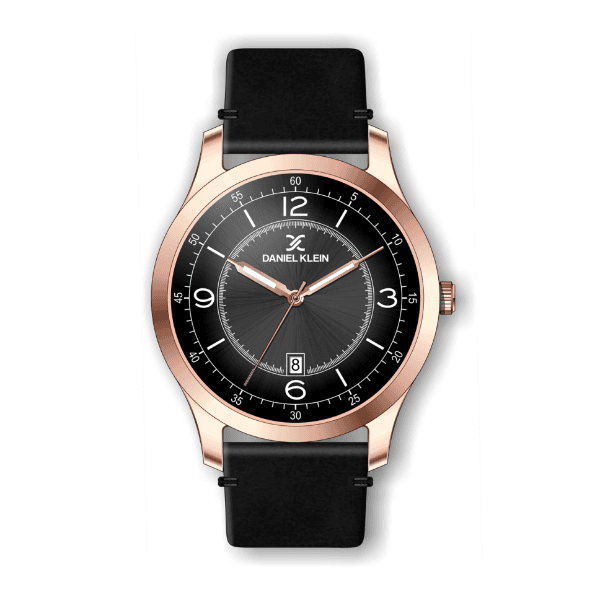 Relógio Analógico Daniel Klein Premium Dk.1.12500-4 Rosa Ouro e Preto