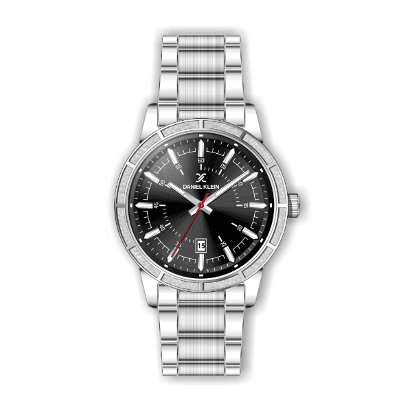 Relógio Analógico Daniel Klein Premium Dk.1.12502-1 Prata e Preto