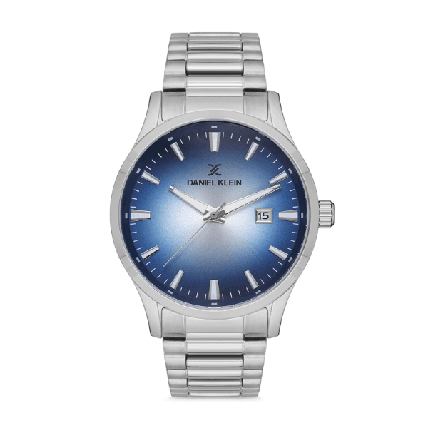 Relógio Analógico Masculino Daniel Klein Premium Dk.1.12632-2 Prata/Azul