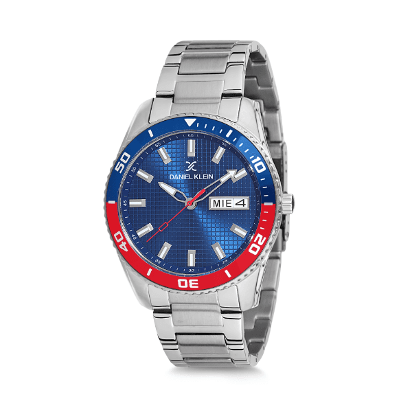 Relógio Analógico Masculino Daniel Klein Premium Dk12237-5 Prata e Azul