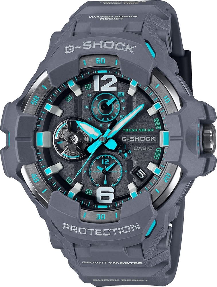 Relógio Casio Analógico Gr-B300-8A2DR Cinza/Azul Céu