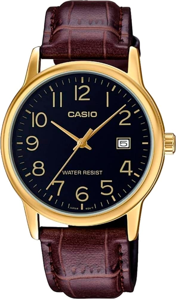 Relógio Casio Analógico Mtp-V002GL-1BUDF Marrom/Dourado