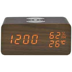 Relógio Despertador de mesa Satellite AC-T13W - Marrom
