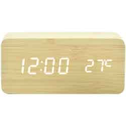 Relógio Despertador de mesa Satellite AC-T22 - Bamboo