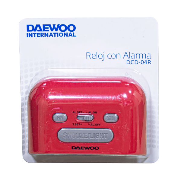 Relógio Digital com Alarme Daewoo International Dcd-04R - Vermelho