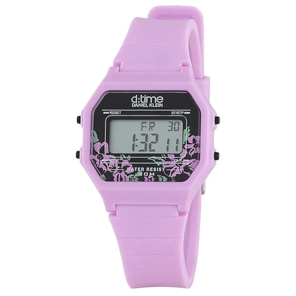 Relógio Digital Feminino Daniel Klein D:Time Dk.9.12270-4 Roxo Claro