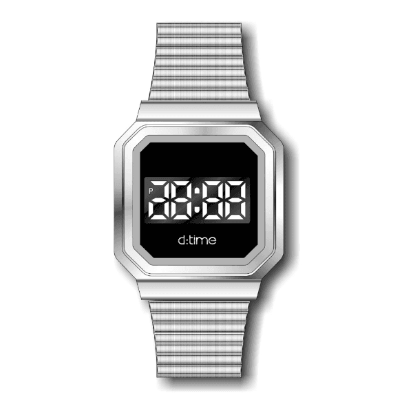 Relógio Digital Masculino Daniel Klein D Time Dk.1.12323-1 Prata