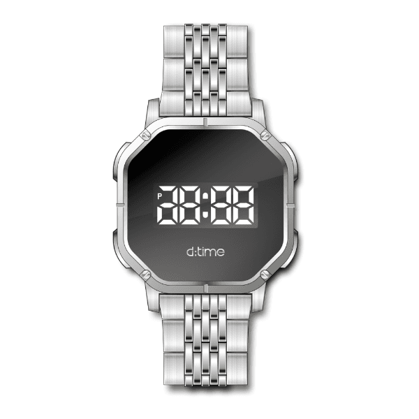 Relógio Digital Masculino Daniel Klein D Time Dk.1.12334-1 Prata