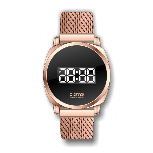 Relógio Digital Masculino Daniel Klein D Time Dk.1.12383-5 Rosa Ouro