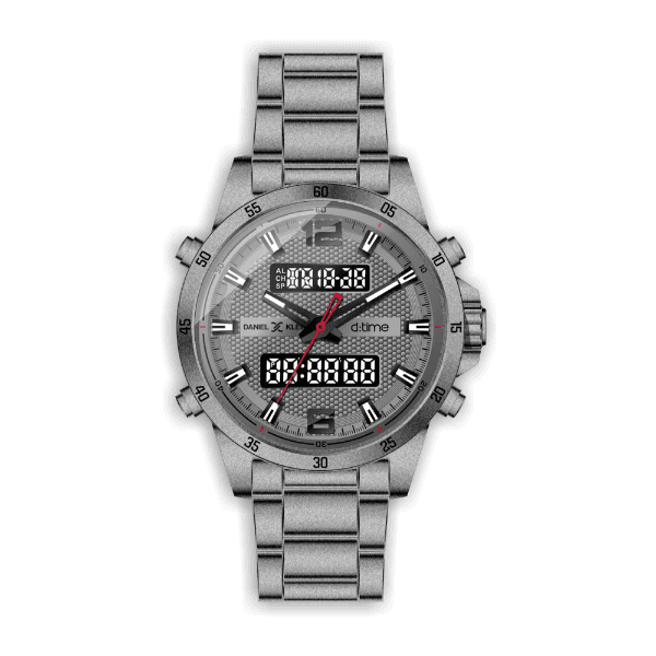 Relógio Digital Daniel Klein Relojes D:Time Dk.1.12408-6 Masculino Cinza