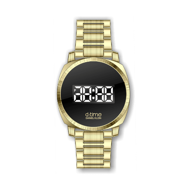 Relógio Digital Masculino Daniel Klein D:Time Dk.1.12435-6 Dourado