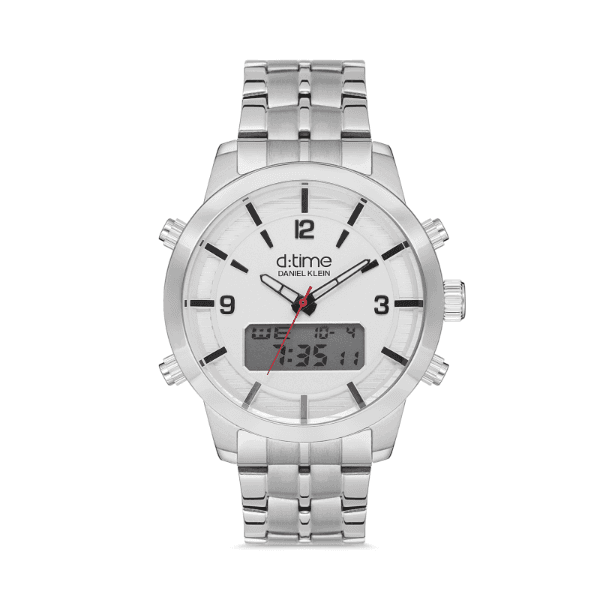 Relógio Digital Masculino Daniel Klein Dk.1.12641-1 Prata