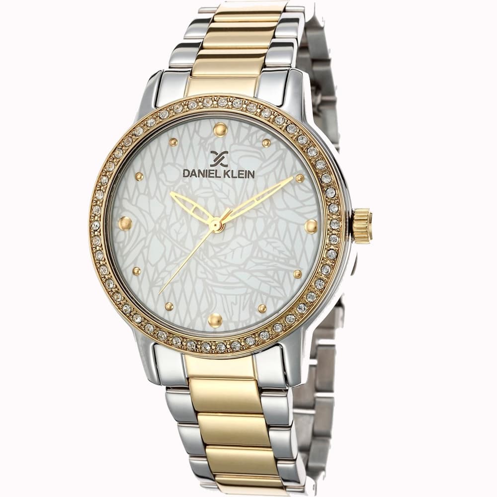 Relógio Feminino Daniel Klein Dk.1.12497.6 Prata/Dourado