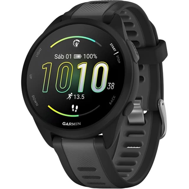 Relógio GPS Garmin 010-02863-20 Forerunner 165 Preto/Cinza Ardósia