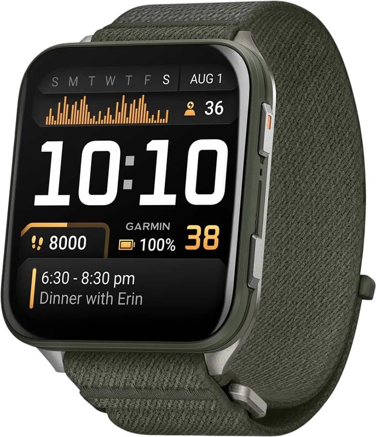 Relógio GPS Garmin Venu X1 Moss/Titanium