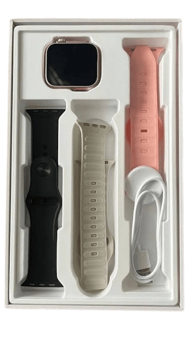 Relógio Smart Watch Luo Lu-X32 Mini Prata 3 Pulseiras