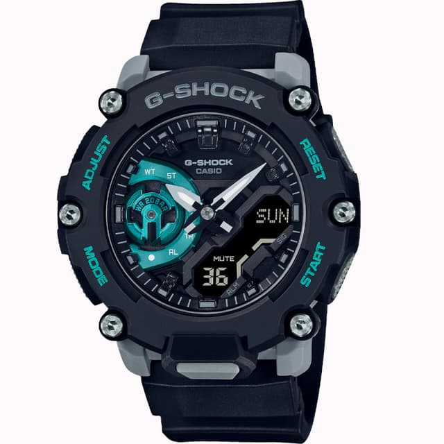 Relógio Masculino Casio G-Shock Ga-2200M-1ADR Preto/Azul
