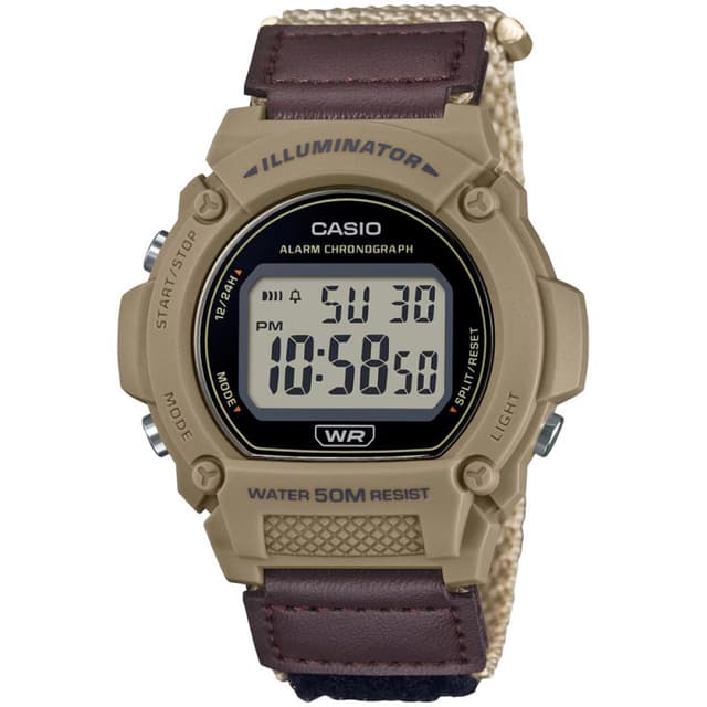 Relógio Masculino Casio W-219HB-5AVDF Marrom Claro