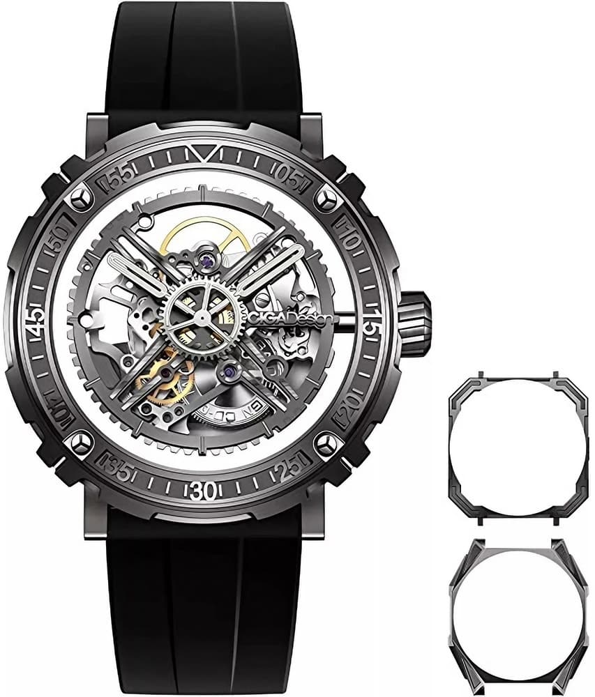 Relógio Masculino Ciga Design M051-Ss01-6B Mech M Series Magician Fancy Prateado Automático