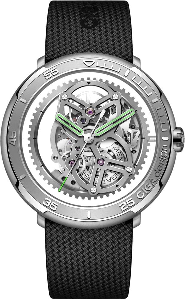 Relógio Masculino Ciga Design V011-SISI-6B Skeleton Automatic Watch Vector Steel Case