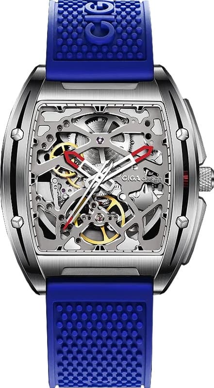 Relógio Masculino Ciga Design Z Series Edge Prateado/Azul