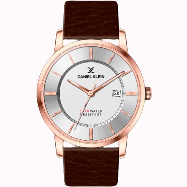 Relógio Masculino Daniel Klein Dk.1.12419-7 Marrom/Rosa Ouro