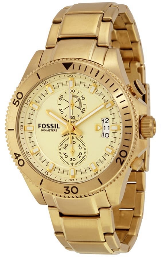 Relógio Masculino Fossil Wakefield Analógico Ch2974 Champagne